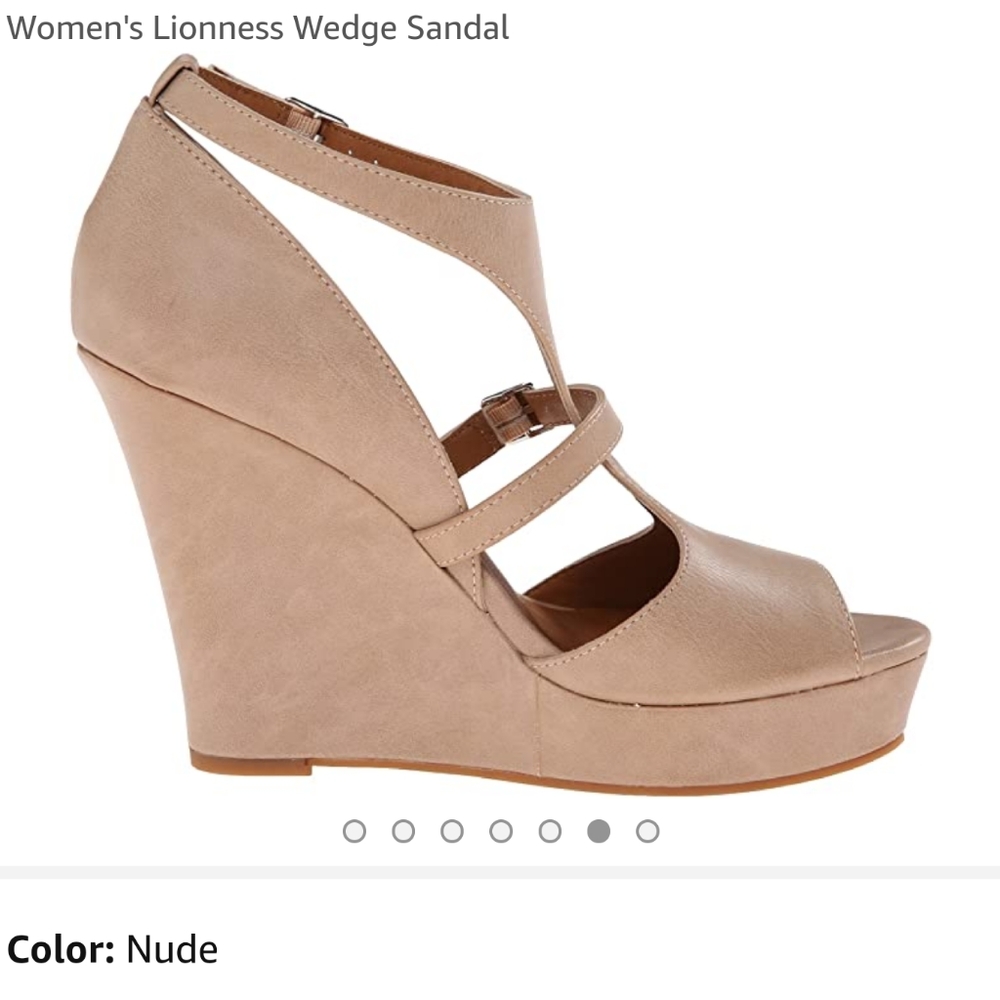 EUC Nude BC Lioness Wedges - Picture 2 of 3